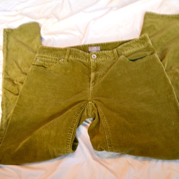 J.Jill Olive Green Slim‑Leg Corduroy Pants – Size 4P - Picture 8 of 8